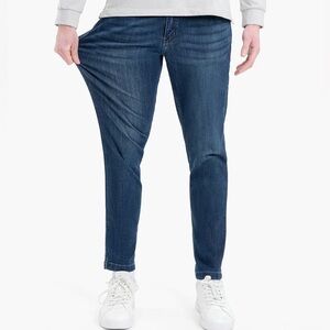 Mugsy Fultons Jeans 40x30 Stretch Denim Dark Wash Slim Straight Comfort